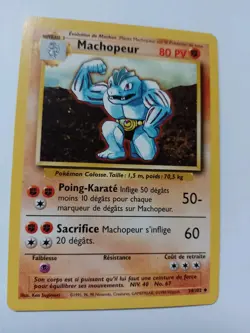 Machoke - Machopeur - French Pokemon Card - 34/102 - Base Set - Image 1