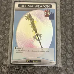 Tomy Kingdom Hearts Trading Card Game Ultima Weapon 48/91SR TCG Light & Darkness - Image 1