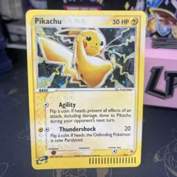🔥 Pokemon Pikachu Black Star Promo 2003 Holo Rare Card Nintendo Eseries NM/LP - Image 2