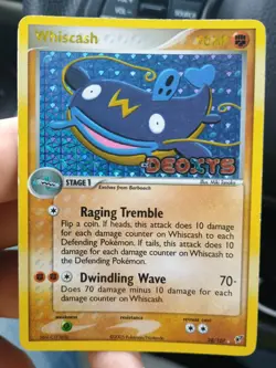 Pokemon Cards Ex Deoxys Barboach 54/107 & Whiscash 28/107 Reverse Holo Stamped - Image 4