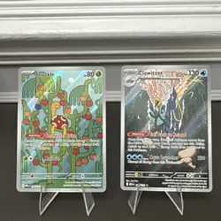 Pokemon TCG Mega Evolution Illustration Rare Cards - Shuckle 136 & Clawitzer 141 - Image 1