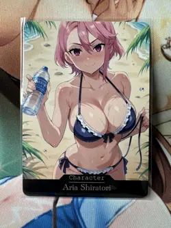 Aria Shiratori DanDaDan hentai Anime Doujin Waifu Custom Art Card - Image 1