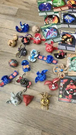 Bakugan Battle Brawlers Lot 19+ Collection As Is With 40+ Cards & Rulebook - Image 2