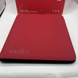 Vault X Fire Red 12-Pocket Exo-Tec Zip Binder - 480 Cards Open Box - Image 2