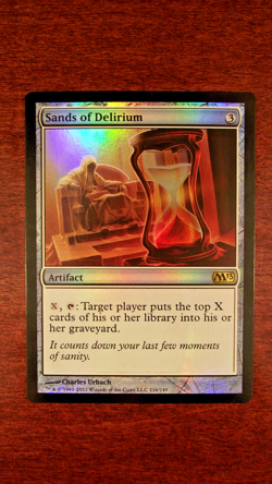 FOIL Sands of Delirium - LP Lightly Played, Core Set 2013, English, MTG Magic - Image 1