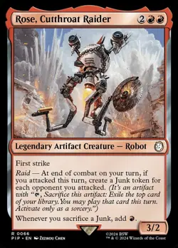 Near Mint, English - 1 x MTG Rose, Cutthroat Raider Universes Beyond: Fallout - Image 1
