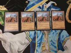 Wasteland MTG Tempest Uncommon Land Moderately Played x4 - Image 1