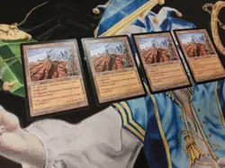 Wasteland MTG Tempest Uncommon Land Moderately Played x4 - Image 2