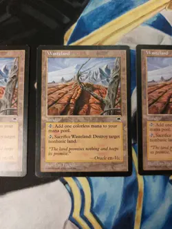 Wasteland MTG Tempest Uncommon Land Moderately Played x4 - Image 4