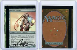 Etched Oracle Foil Modern Masters NFC Miscut Signed MTG - Image 3