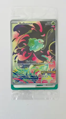 2025 Pokemon Mega Evolutions Bulbasaur 133/132 Stamped Promo Sealed - Image 1