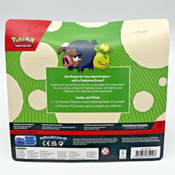 Pokemon TCG Scarlet & Violet BACK TO SCHOOL 2-Pack Booster SMOLIV Eraser • NEW - Image 2