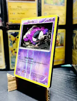 Gastly 33/83 Reverse Holo Pokemon Trading Card 3D Shadow Box Handmade Art - Image 2