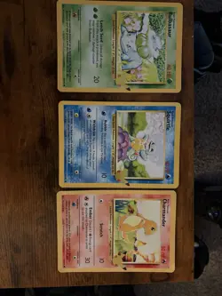 Pokemon First Partner JUMBO Kanto Starters Bulbasaur Charmander Squirtle x3 NM - Image 1