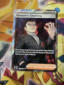 Giovanni’s Charisma SR #197/165 Pokemon S&V 151 NM Near Mint English - Image 1