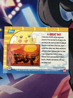 A Great Day Pokemon Topps Pikachu's Vacation #58 - Image 2