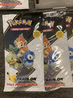 Lot Of 5 Pokemon First Partner Packs New Sealed With Display - Image 2