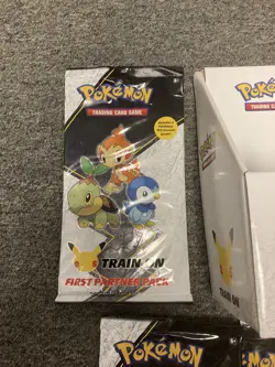 Lot Of 5 Pokemon First Partner Packs New Sealed With Display - Image 3