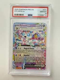 Sylveon Ex 041 Pokemon Prismatic Evolutions GEM MT PSA 10 - Image 1