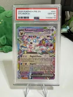 Sylveon Ex 041 Pokemon Prismatic Evolutions GEM MT PSA 10 - Image 3