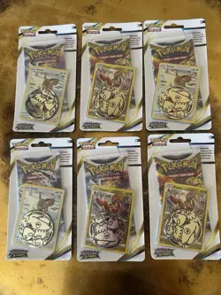 Brilliant Stars Eevee/Flapple Lot of 6 Single pack Checklane Blister Set Booster - Image 1