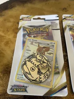 Brilliant Stars Eevee/Flapple Lot of 6 Single pack Checklane Blister Set Booster - Image 2