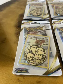 Brilliant Stars Eevee/Flapple Lot of 6 Single pack Checklane Blister Set Booster - Image 5