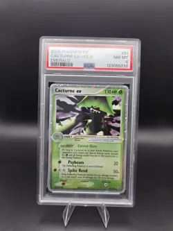 Pokemon 2005 Emerald Cacturne EX Holo #91 PSA 8 NM-MT - Image 1
