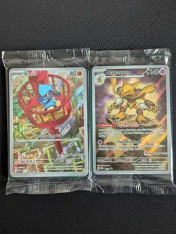 Alakazam & Riolu - Pokemon - Mega Evolution Pokemon Center ETB Promos - Sealed - Image 1