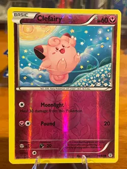 2016 Pokemon XY Generations Clefairy 50/83 Reverse Holo Common MP - Image 1