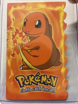 CHARMANDER #04 TOPPS EMBOSSED DIE-CUT POKEMON 1999 - Image 1