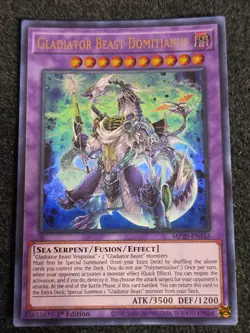 1X NM Gladiator Beast Domitianus - MP20-EN165 - Ultra Rare 1st Edition yugioh - Image 1
