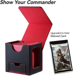 Card Deck Box for MTG Commander - Patented Design, Commander Display, Fits 10... - Image 4