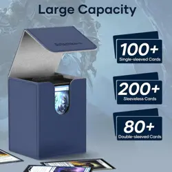 4 Pack Card Deck Box, Commander Deck Box Holds 400+ Single Sleeved Cards with... - Image 4
