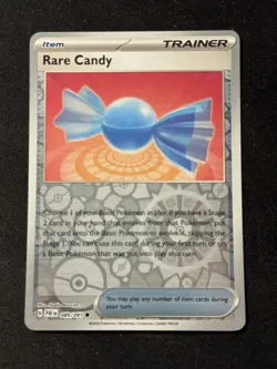 Pokemon Paldean Fates Rare Candy Reverse Holo Common Trainer Card 089/091 NM - Image 1