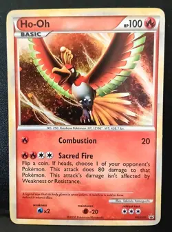 🔥 Ho-Oh HGSS01 Black Star Promo Cosmos Rare Holo 2010 Pokemon Card Near 💎 Mint - Image 1