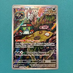 Pokemon TCG Brute Bonnet Card 207/182 Paradox Rift Illustration Rare - Image 1