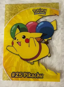 Topps Pokemon TV Animation Edition Pikachu Balloon Art Card #25 - PC1 - Image 1