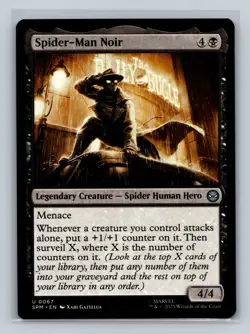 MTG Marvel's Spider-Man #67 Spider-Man Noir Uncommon tcg NM - Image 1