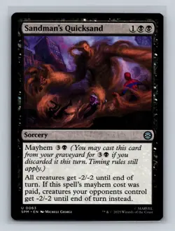 MTG Marvel's Spider-Man #63 Sandman's Quicksand Uncommon tcg NM - Image 1