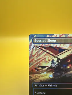 x1 Boosted Sloop | Aetherdrift | Borderless (Extended Art) | NM | Magic MTG - Image 3