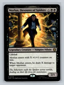 MTG Marvel's Spider-Man #59 Morlun, Devourer of Spiders Rare tcg NM - Image 1
