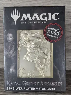 Limited Edition Magic the Gathering Silver Plated Kaya Ghost Assassin Ingot MTG - Image 1