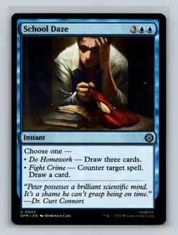 MTG Marvel's Spider-Man #42 School Daze Uncommon tcg NM - Image 1