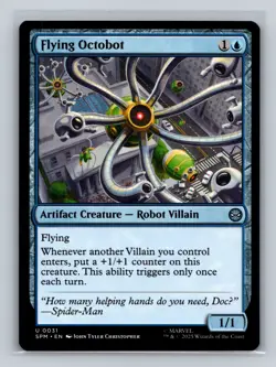 MTG Marvel's Spider-Man #31 Flying Octobot Uncommon tcg NM - Image 1