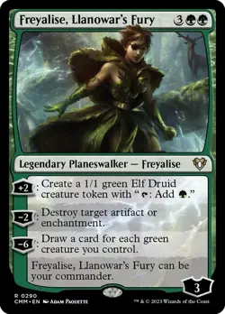 MTG Freyalise, Llanowar's Fury - Commander Masters #290 FOIL NM/M - Image 1