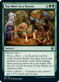 You Meet in a Tavern - Adventures in the Forgotten Realms #215/281 MTG Magic The - Image 1