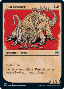 Rust Monster - Showcase - Adventures in the Forgotten Realms #321 MTG Magic The - Image 1