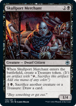 Skullport Merchant - Adventures in the Forgotten Realms #120/281 MTG Magic The G - Image 1