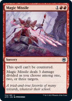 Magic Missile - Adventures in the Forgotten Realms #154/281 MTG Magic The Gather - Image 1